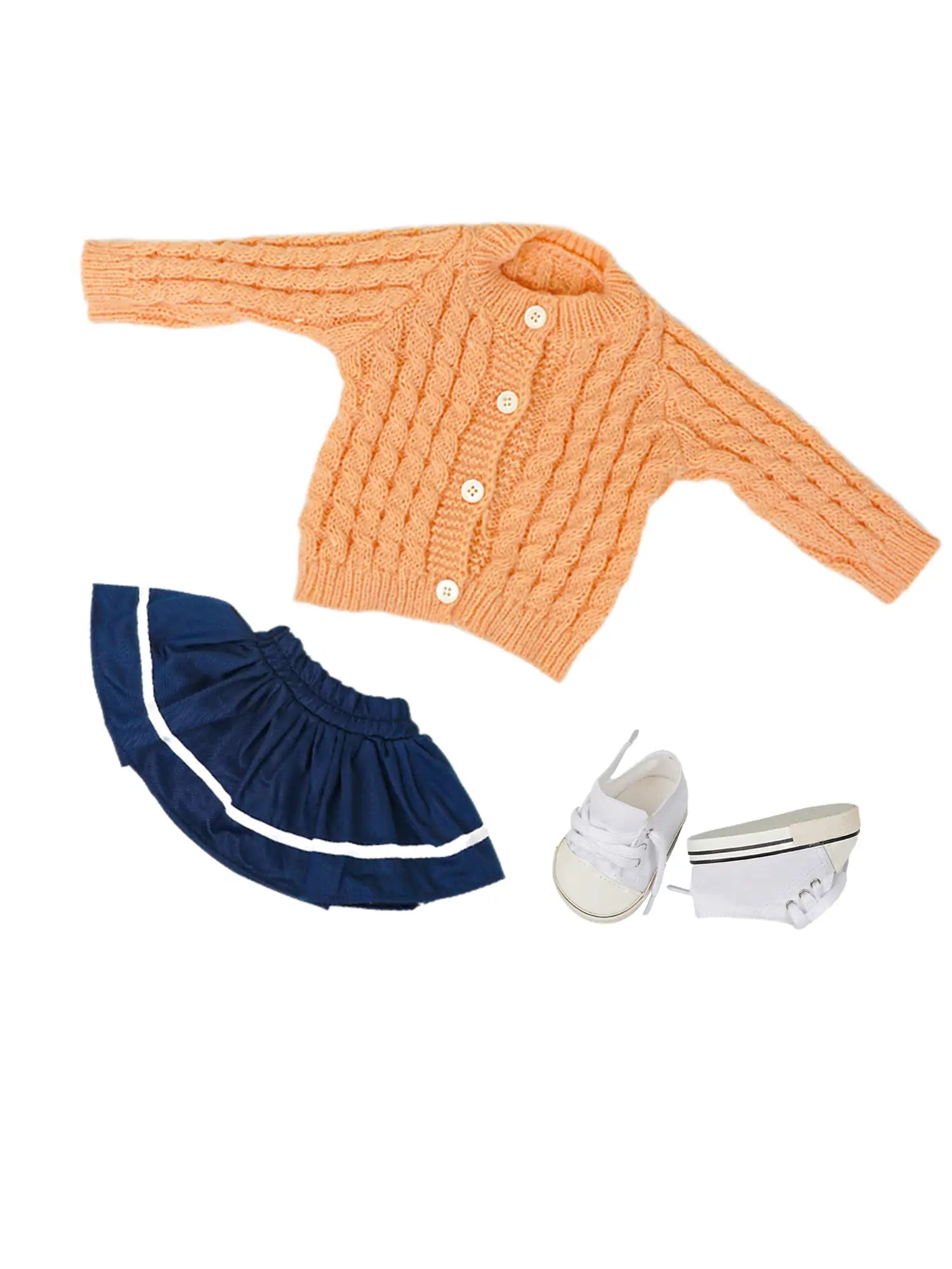 Crochet College Style Doll Clothing
