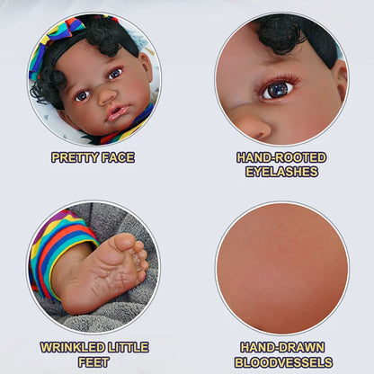 Zara - Black Reborn Baby Doll