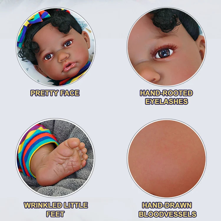 Zara - Black Reborn Baby Doll